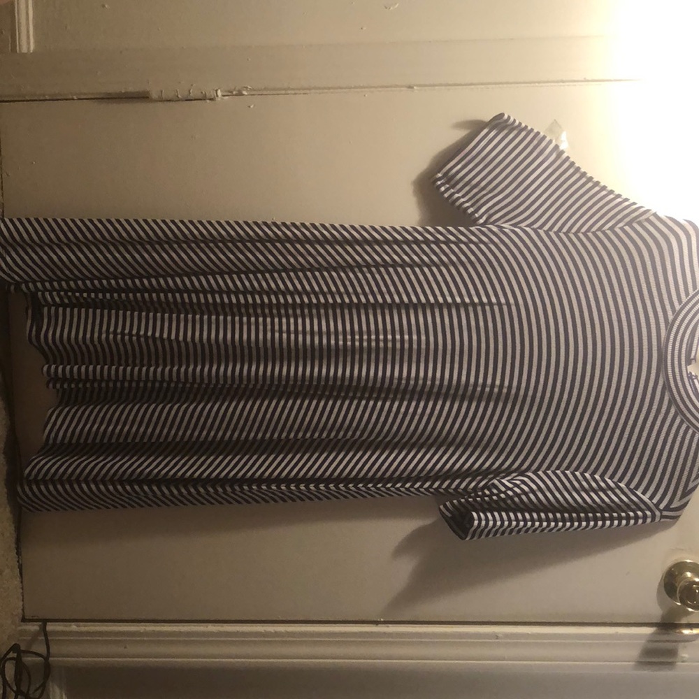 Cowl neck short sleeve dress